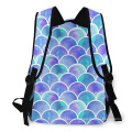 Girls Rainbow Mermaid Scales Travel Backpack Women Daypack Waterproof Laptop Backpack